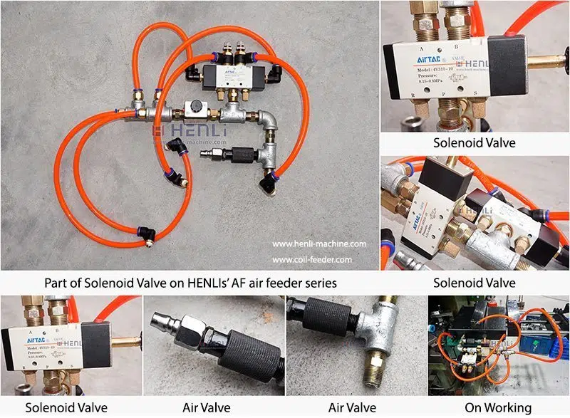 Electroválvulas y componentes de control de aire del alimentador AF